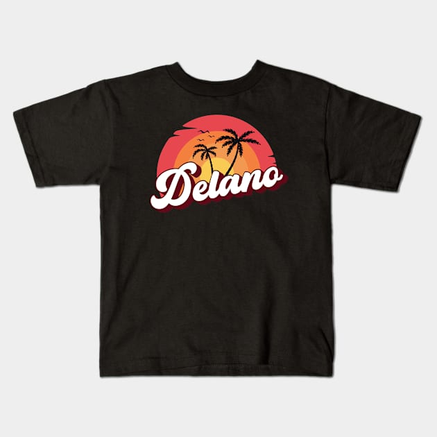 Delano California Kids T-Shirt by kangaroo Studio